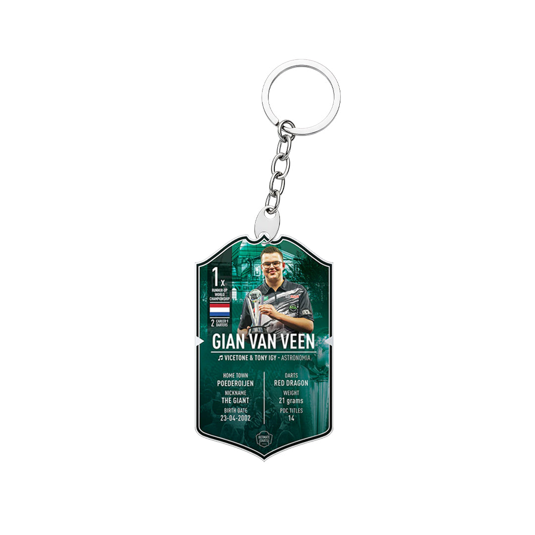 Gian van Veen Ultimate Darts Keychain