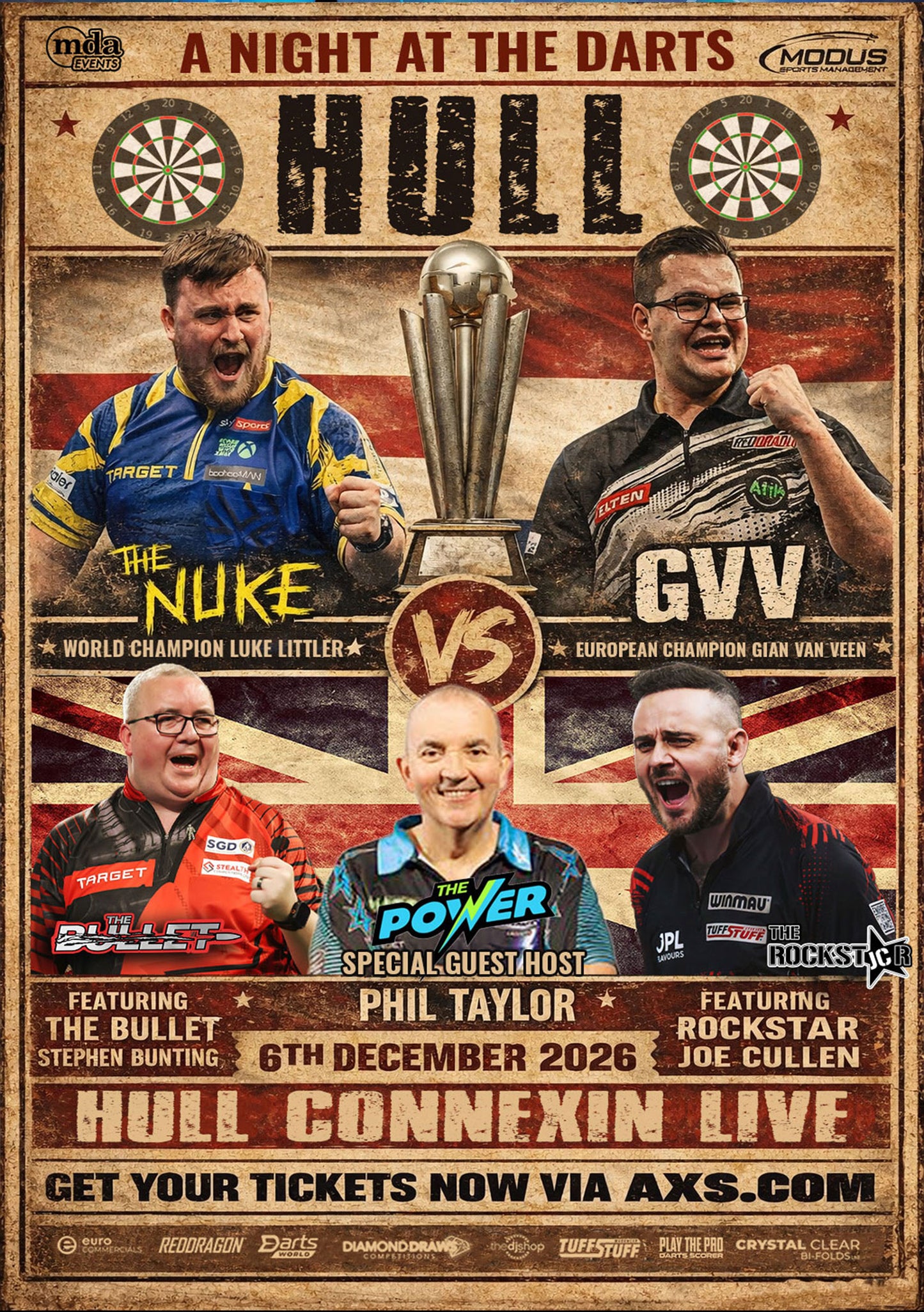 A Night at the Darts Hull - 6th December 2026