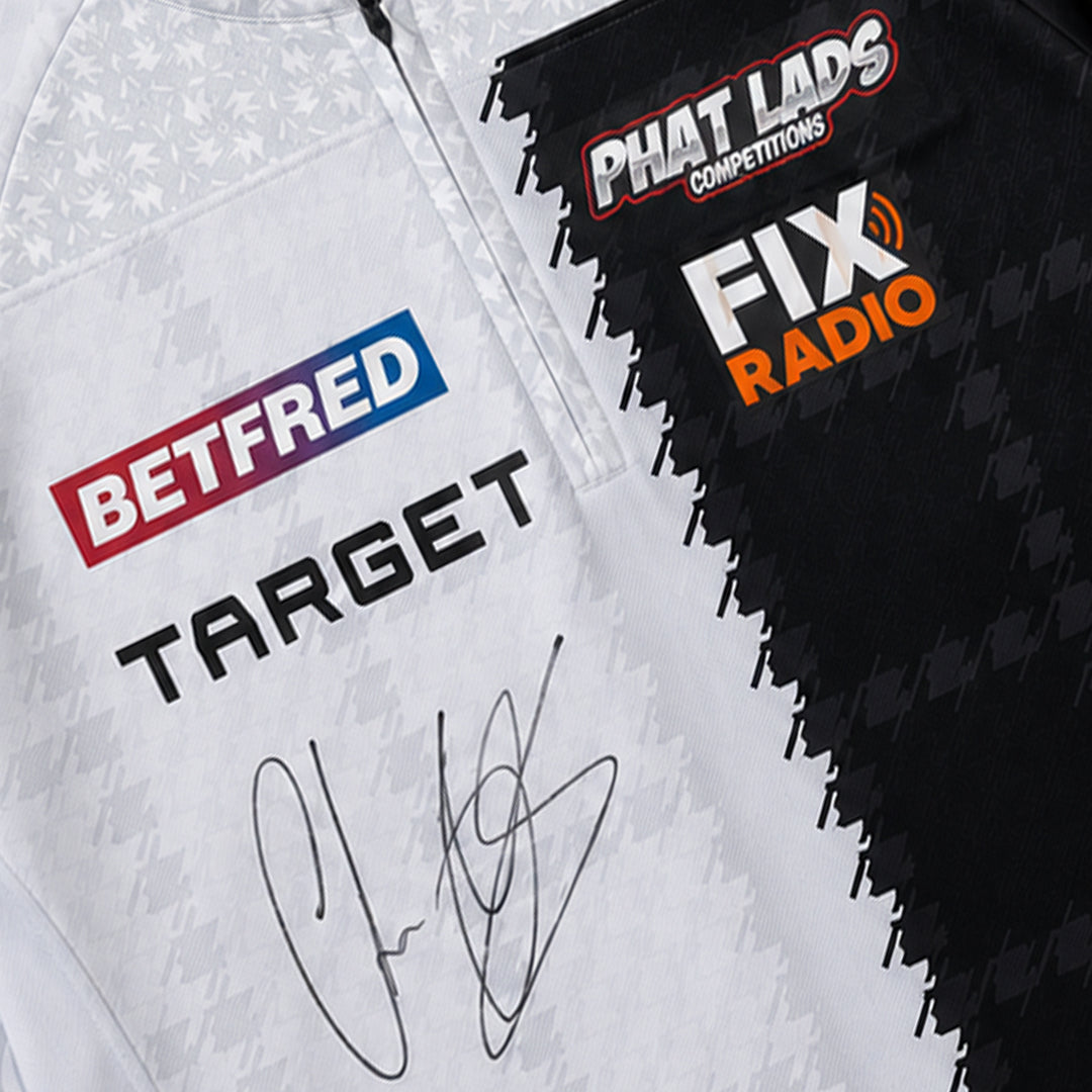 Chris Dobey WMP26 First Round Signed Match Worn Shirt