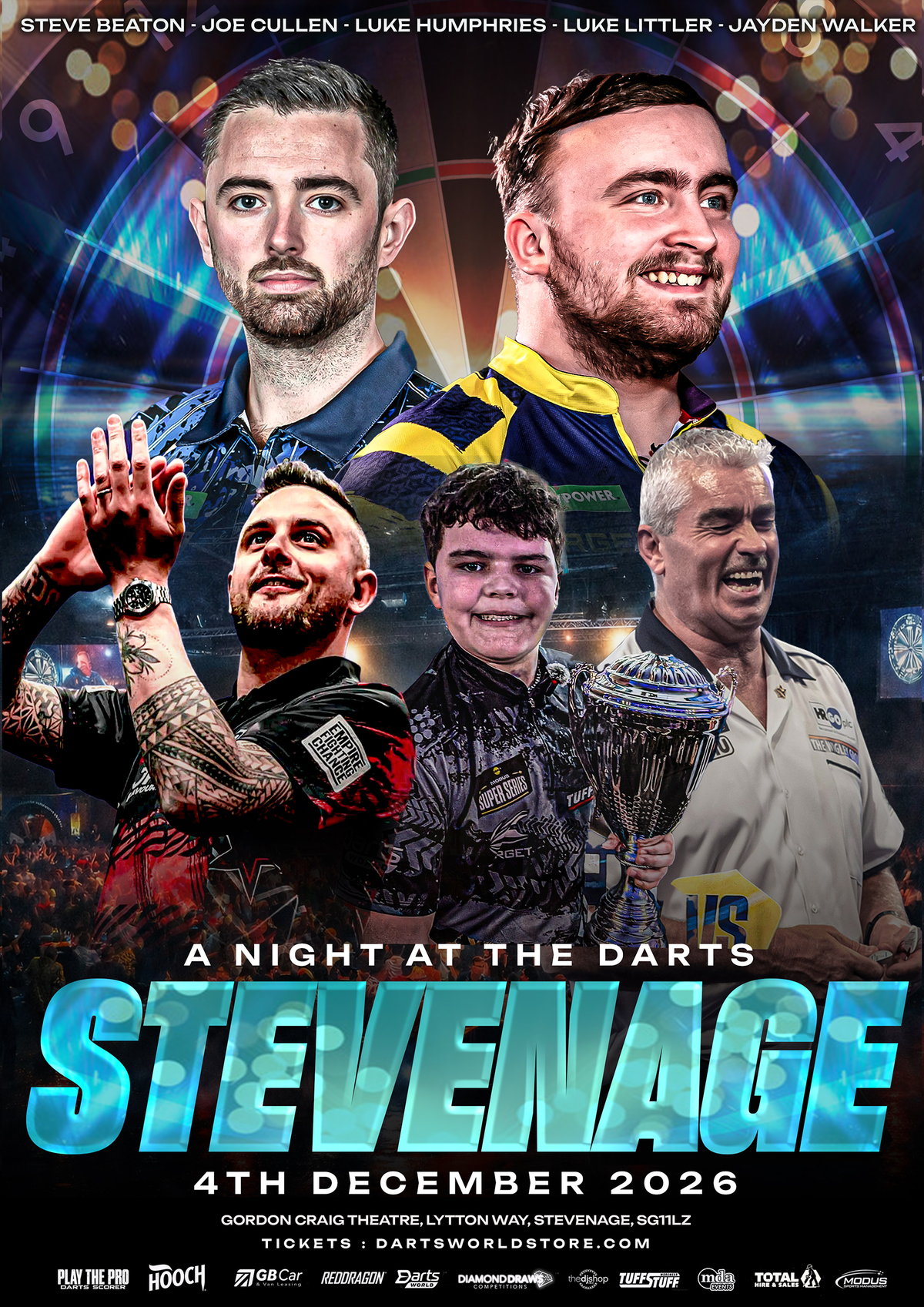 A Night at the Darts Stevenage - 4th December 2026
