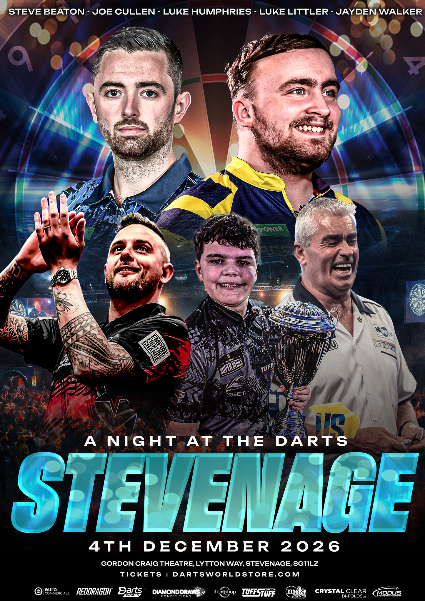 A Night at the Darts Stevenage - 4th December 2026
