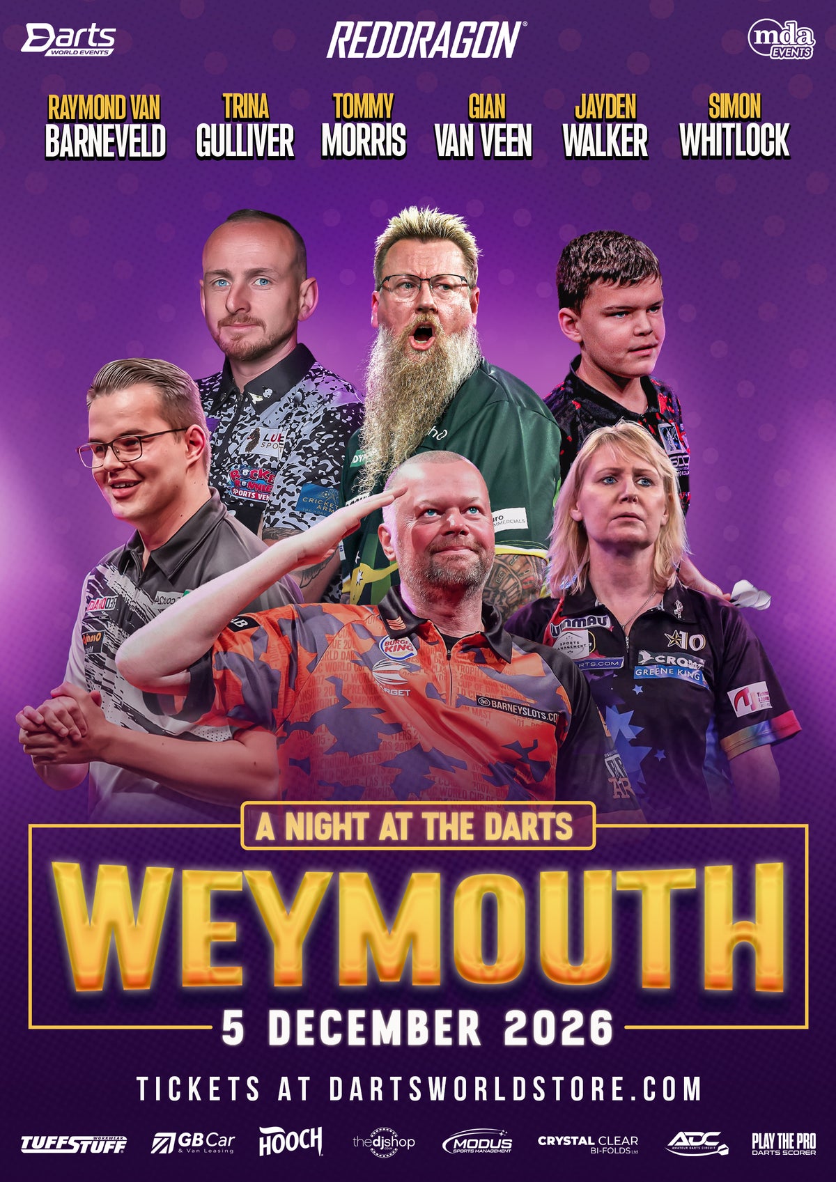 Sun Club A Night at the Darts Weymouth - 5th December 2026
