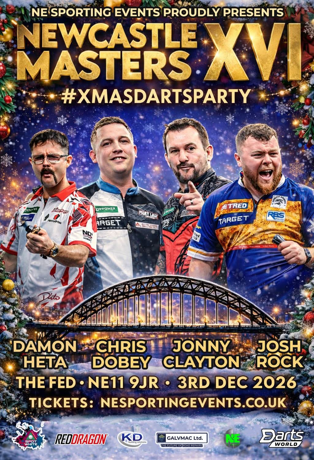 NEWCASTLE MASTERS XVI - 3rd December 2026 – Darts World Store