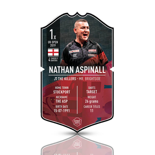 Nathan Aspinall Signed Ultimate Card