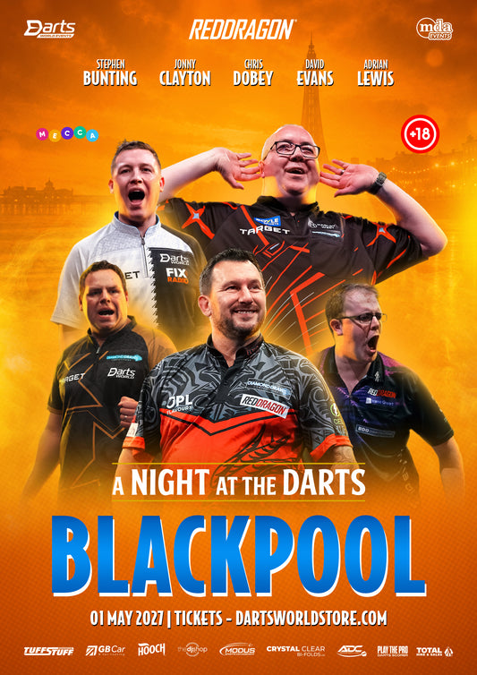 Sun Club A Night at the Darts Blackpool - 1st May 2027 - Two Tickets