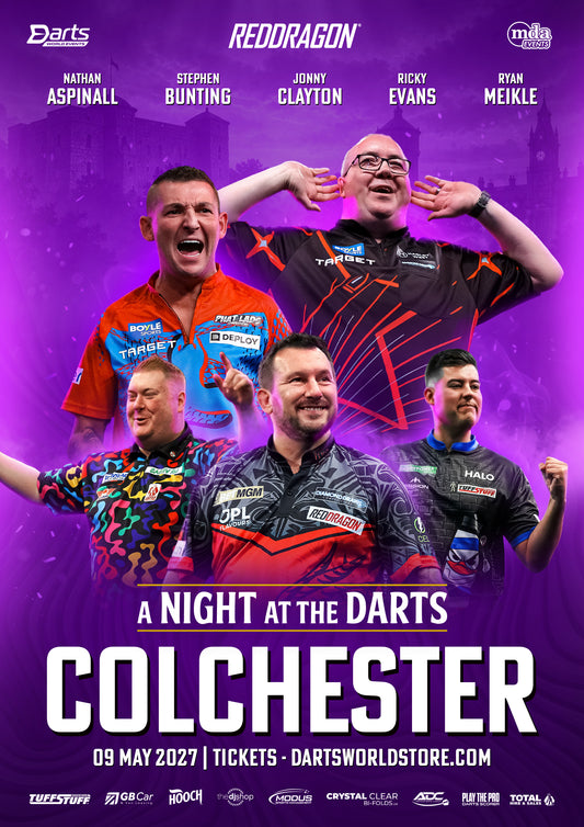 Sun Club A Night at the Darts Colchester - 9th May 2027 - Two Tickets