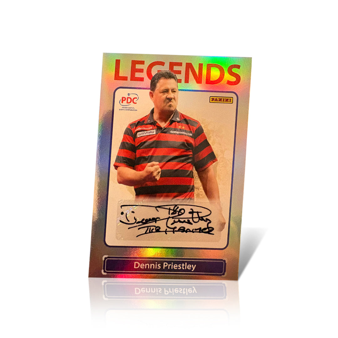 Dennis Priestley Autographed Legends Trading Card