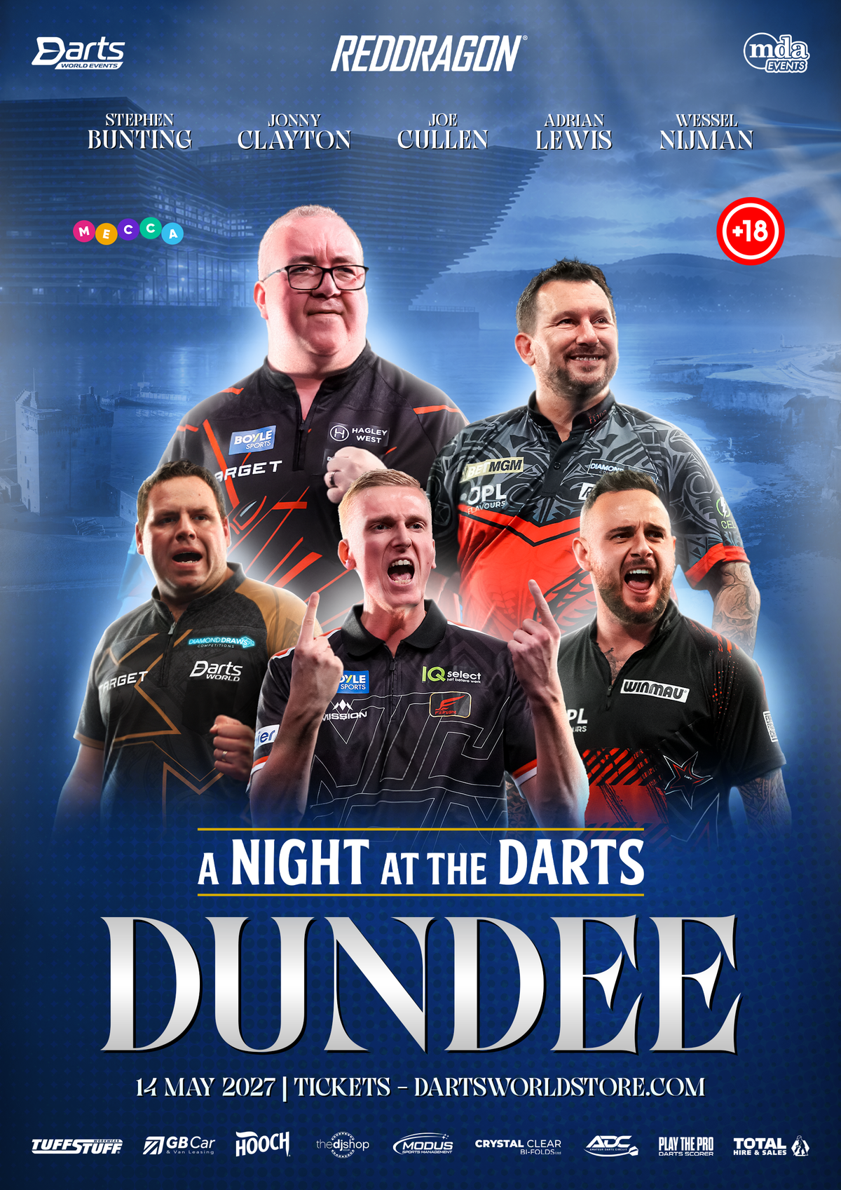 Sun Club A Night at the Darts Dundee - 14th May 2027 - Two Tickets