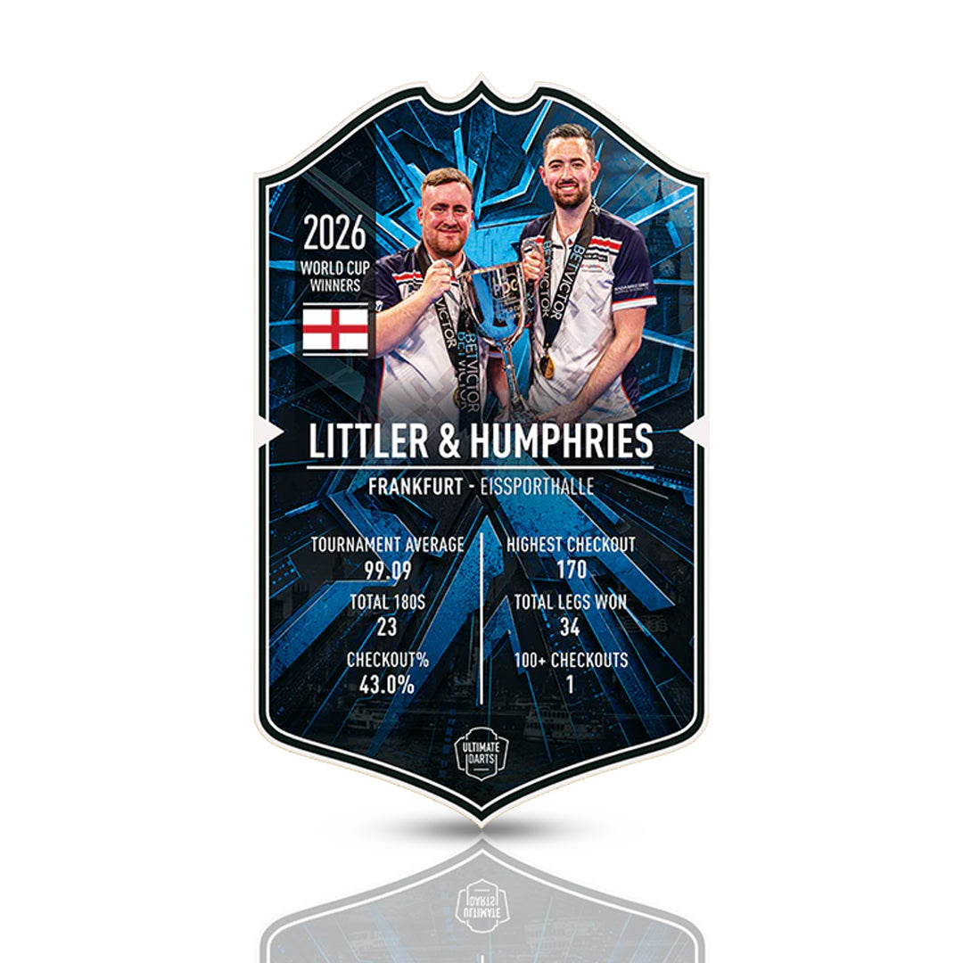 England Champions 2026 Signed Ultimate Darts Card