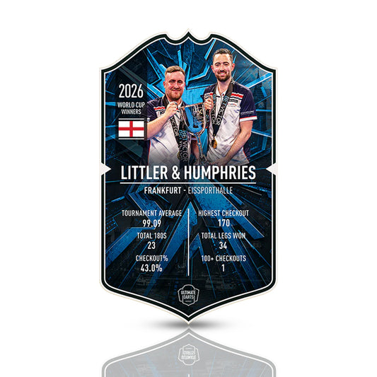 England Champions 2026 Signed Ultimate Darts Card