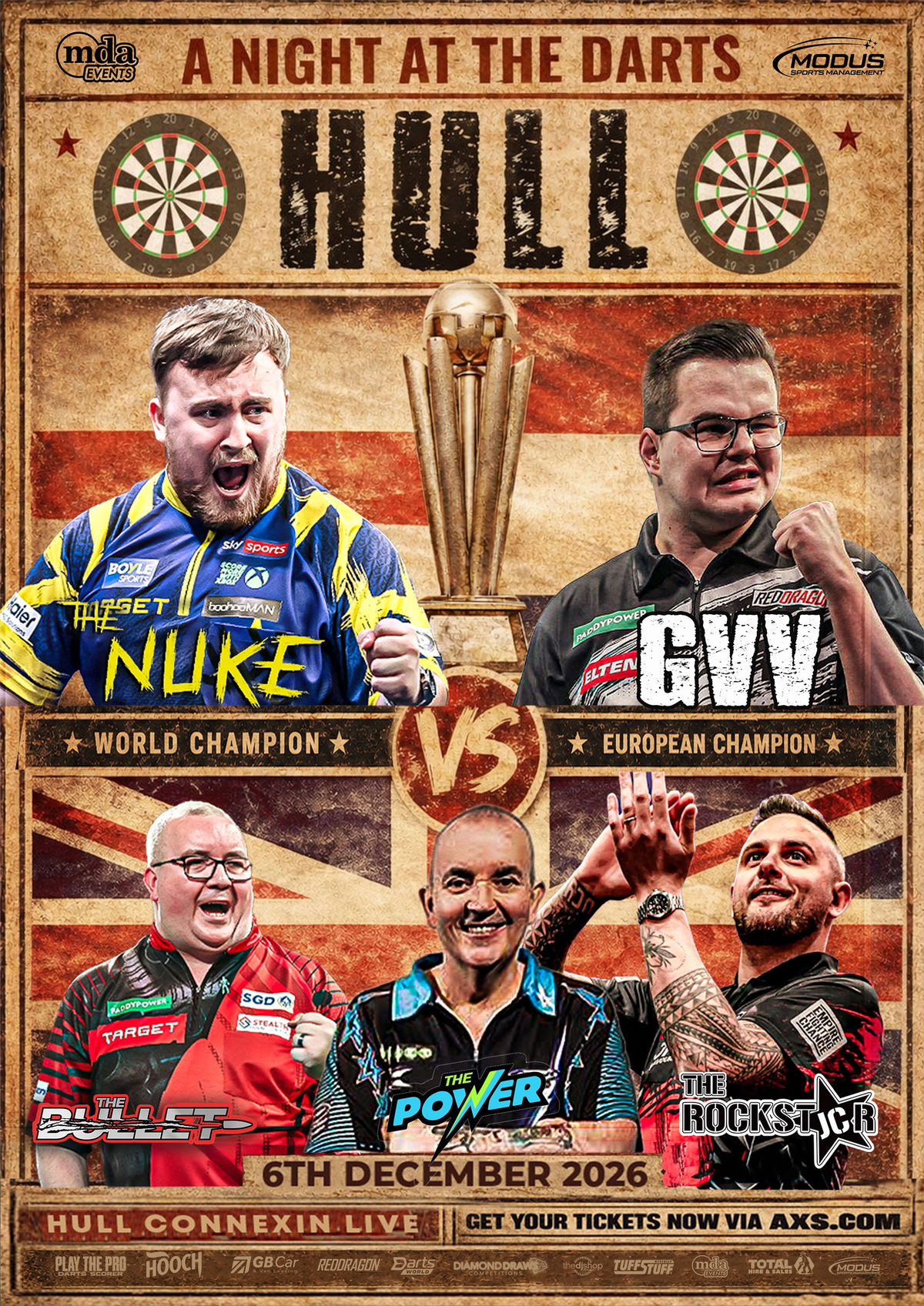 A Night at the Darts Hull - 6th December 2026