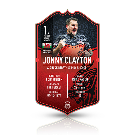 NEW: Jonny Clayton Signed Ultimate Card