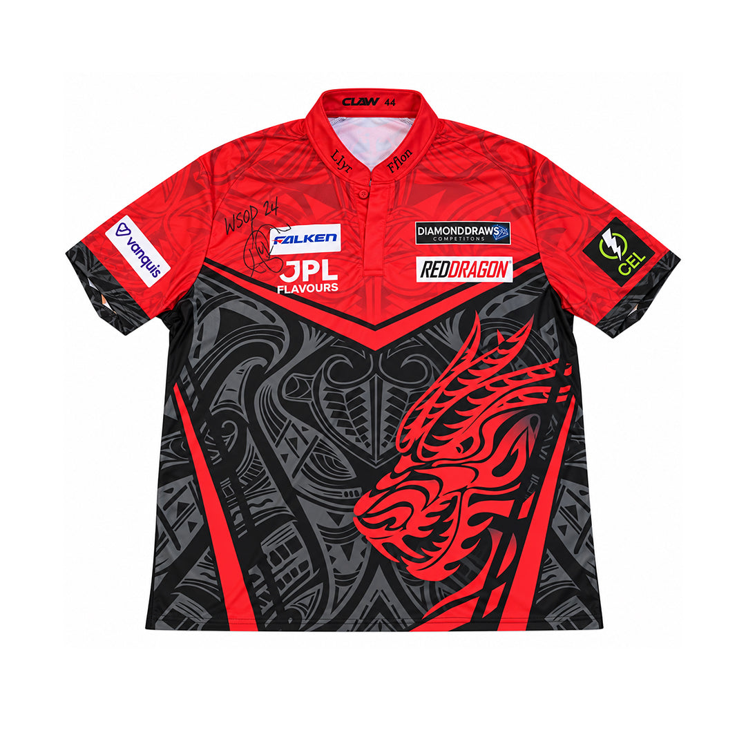 Jonny Clayton – Signed World Series of Darts Finals Winning Match-Worn Shirt vs Luke Littler