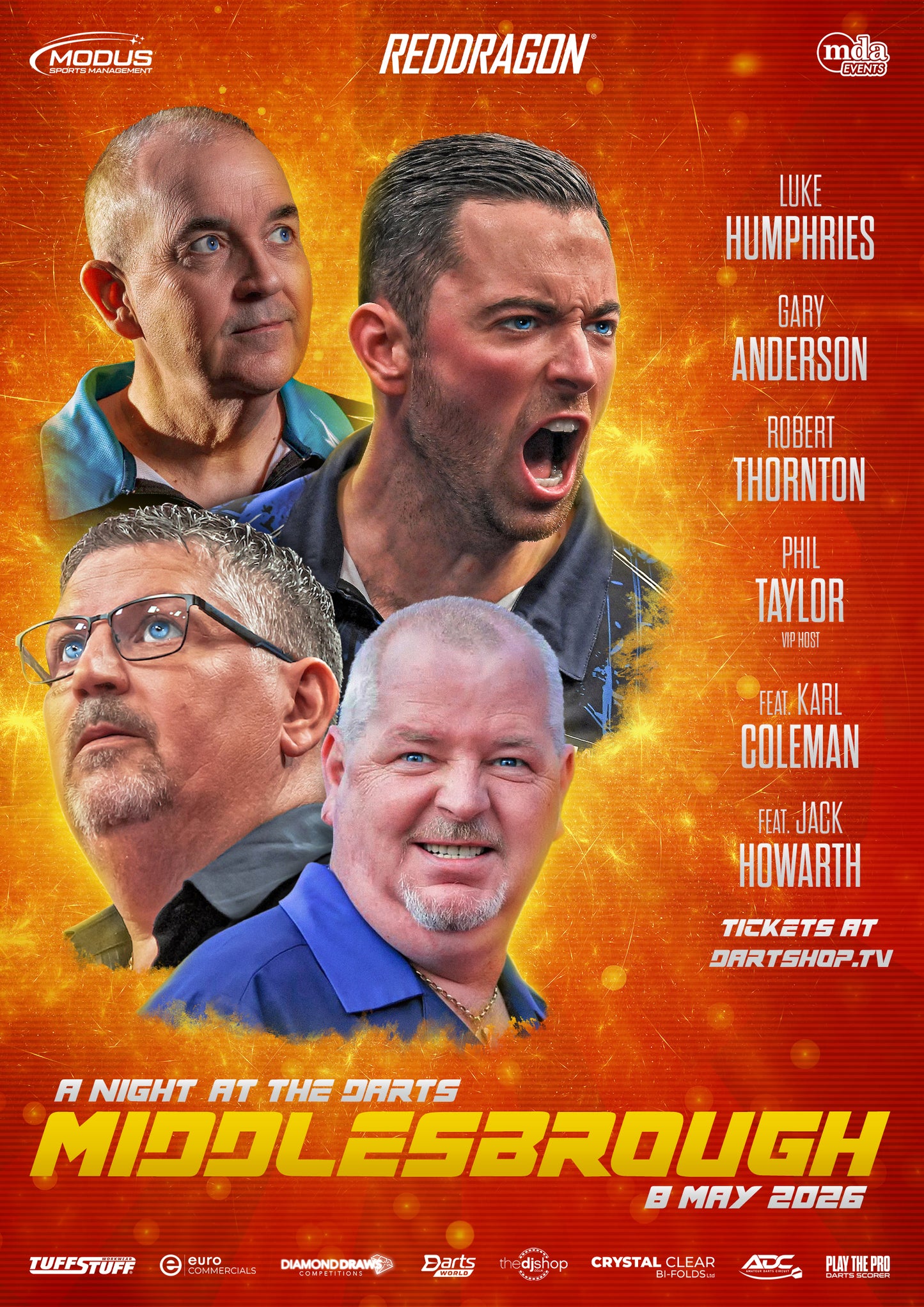 A Night at the Darts Middlesbrough - 8th May 2026