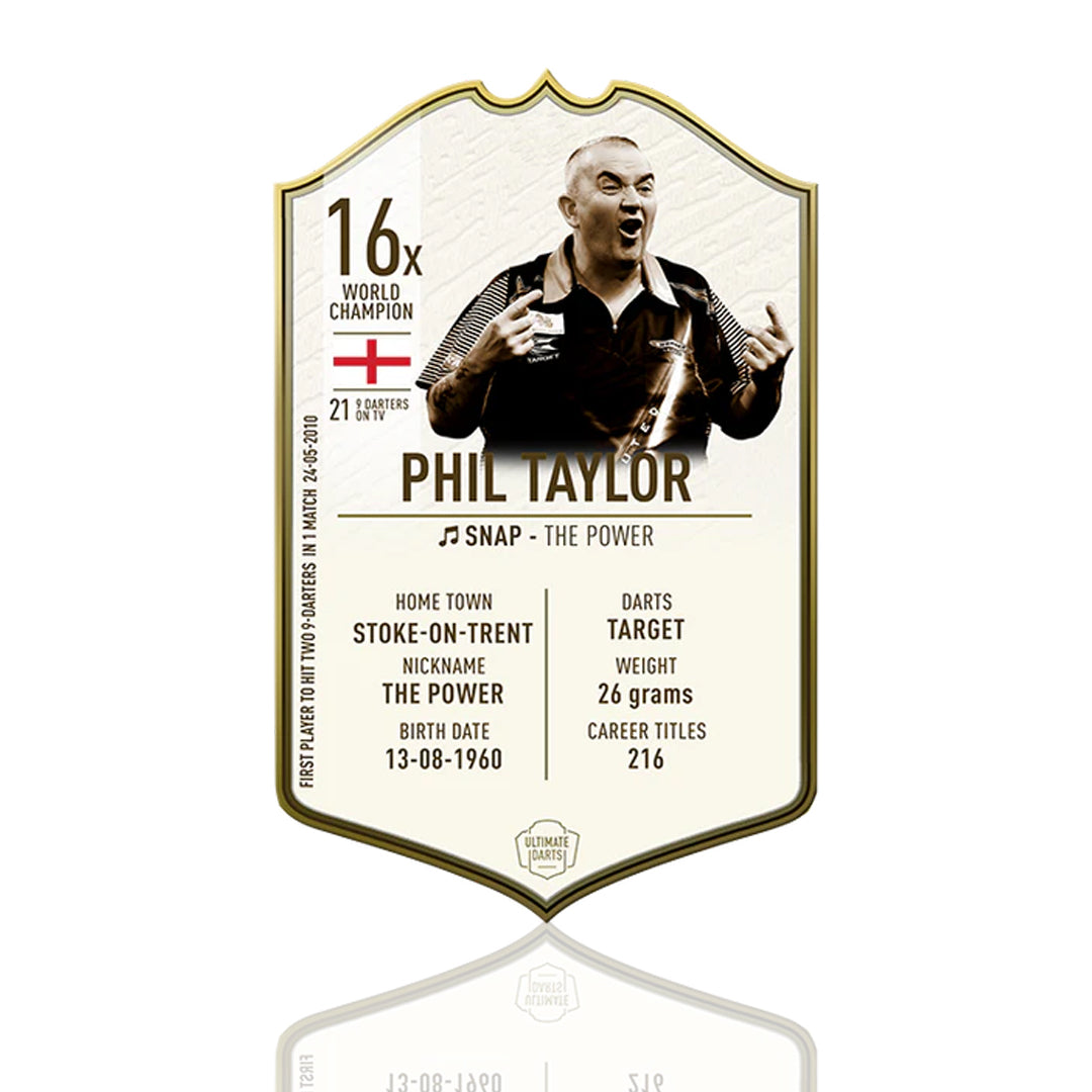 Phil Taylor Signed Ultimate Immortal Card
