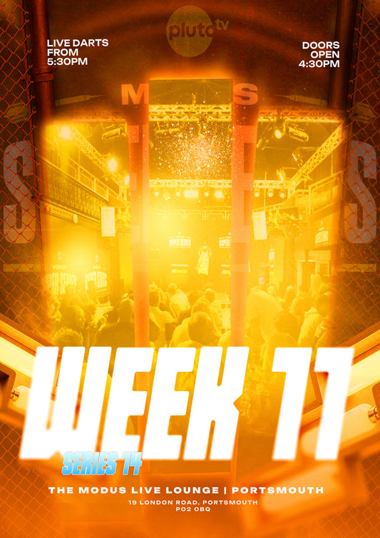 MODUS SUPER SERIES, SERIES 14 WEEK 11: 11th July 2026