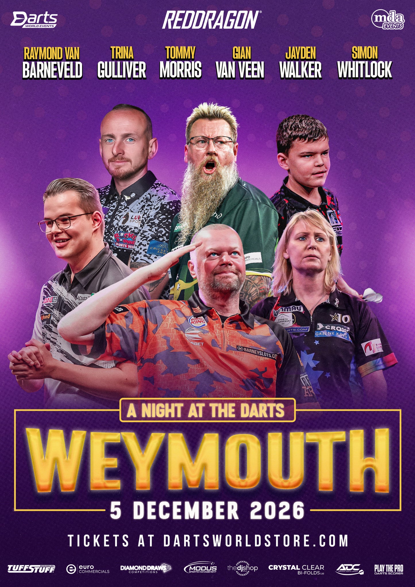 A Night at the Darts Weymouth - 5th December 2026