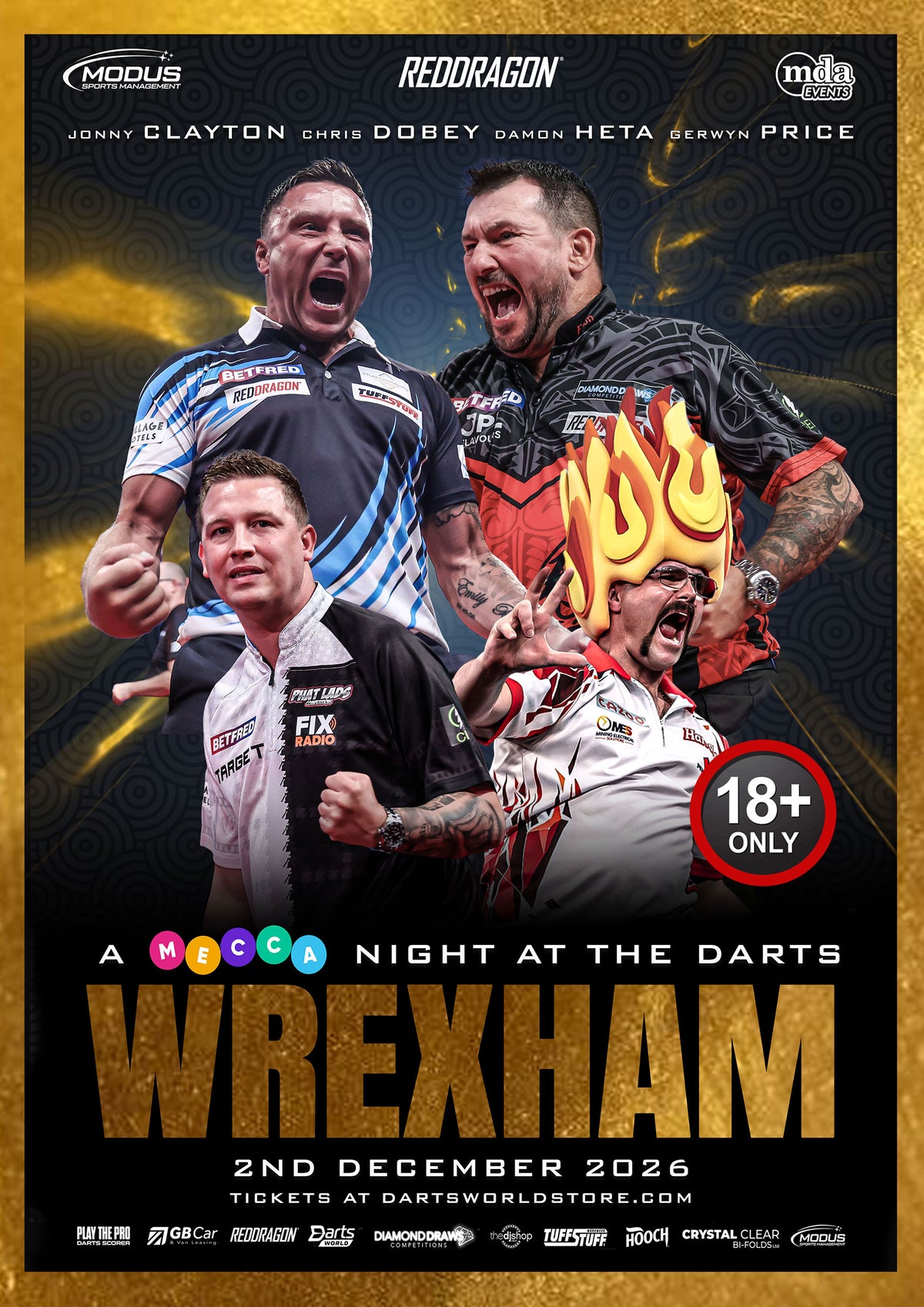 A Night at the Darts Wrexham - 2nd December 2026