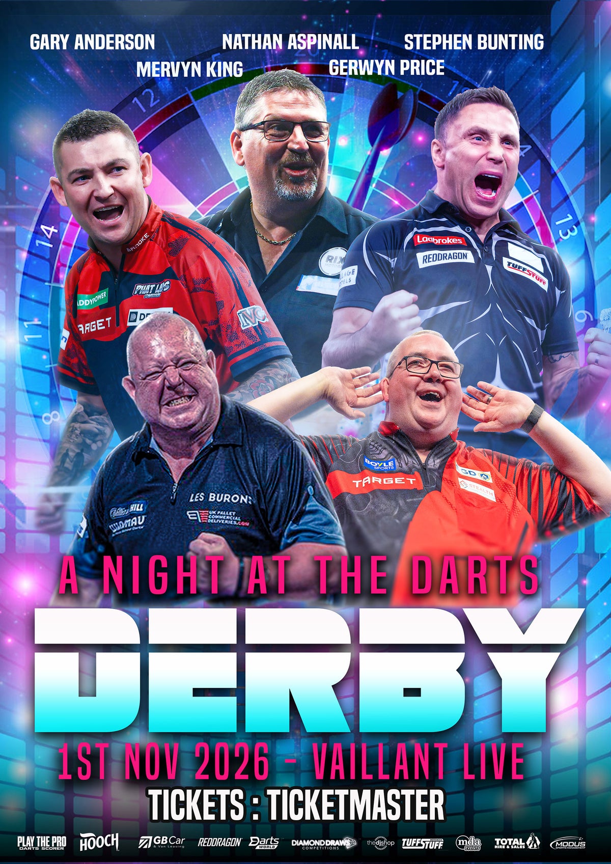 A Night at the Darts Derby - 1st November 2026