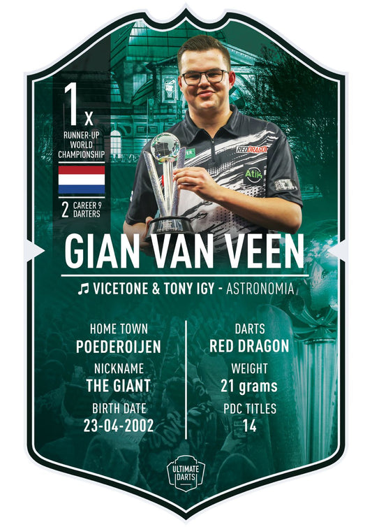 Gian Van Veen Signed Ultimate Card