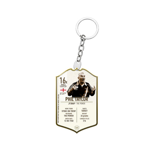 Phil Taylor Immortal Ultimate Darts Keychain